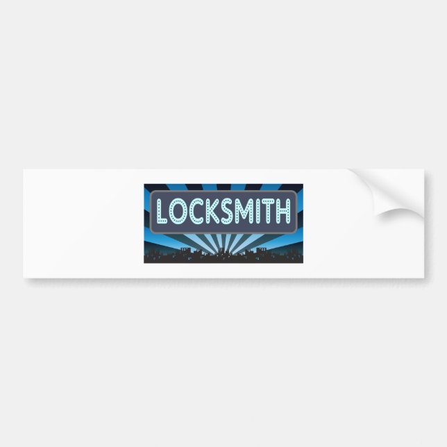 Locksmith Marquee Bumper Sticker (Front)