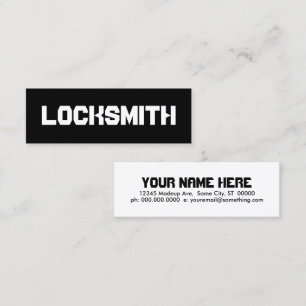 LOCKSMITH MINI BUSINESS CARD