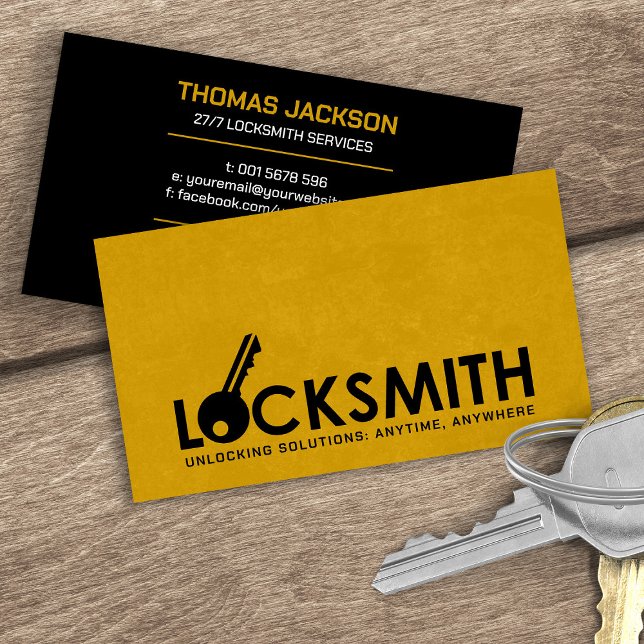 Locksmith Services Business Card (Creator Uploaded)