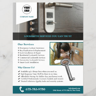 Locksmith Services Custom Flyer