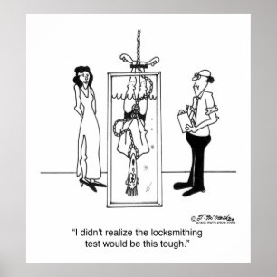 Locksmithing Test Is Tough Poster