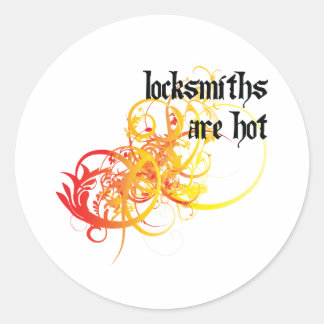 Locksmiths Are Hot Classic Round Sticker