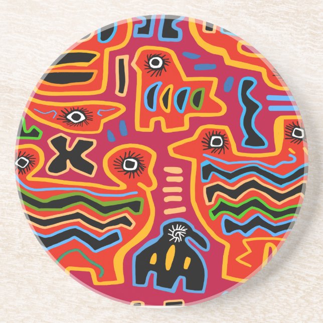 Loco Pajaros con Dos Cabezas Coaster (Front)