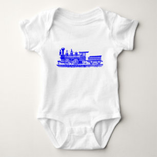 Locomotive 02 - Blue Baby Bodysuit