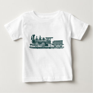 Locomotive 02 - Dark Green Baby T-Shirt