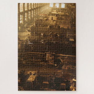Locomotive à vapeur #01 Jigsaw Puzzle 1014 pc.