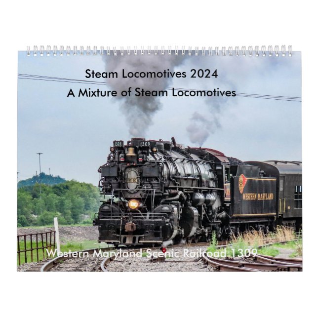 Locomotive à vapeur 2024 Calendrier (Protection)