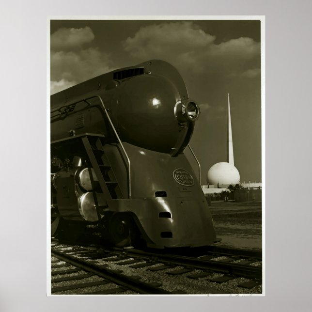 Locomotive Art Déco vintage "Steampunk" (Devant)