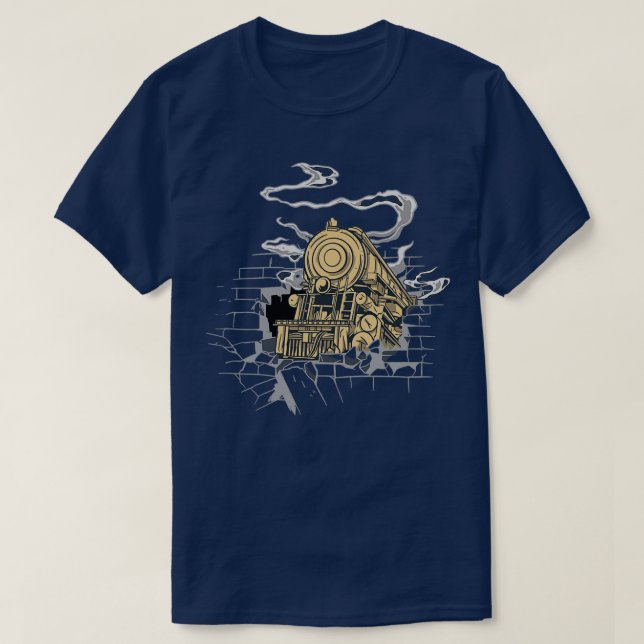 Locomotive Breaks The Wall T-Shirt (Design Front)