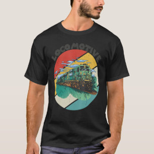 Locomotive Conductor Railroad Train Railway Rails T-Shirt
