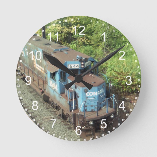 Locomotive Diesel Conrail #1644 GP-15-1 Horloge mu (Recto)