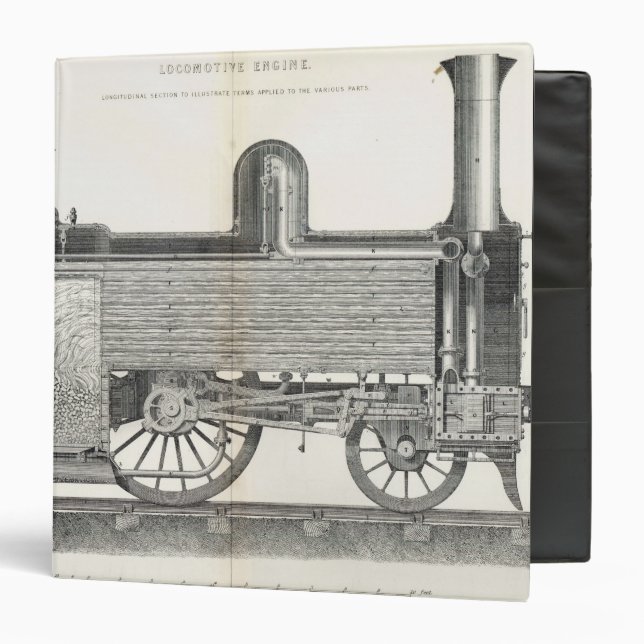 Locomotive Engine, engraved by J.W. Lowry Binder (Front/Inside)