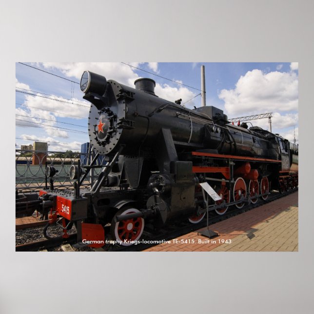 Locomotive, German trophy Kriegs-locomotive TE-... Poster (Front)