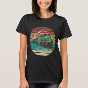 Locomotive I Love Trains Railroad Conductor Rail T T-Shirt