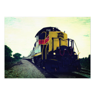 Locomotive on Track Photo Print