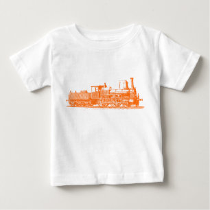 Locomotive - Orange Baby T-Shirt