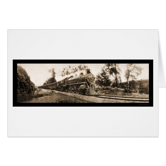 Locomotive Oregon Railroad Photo 1906 (Devant horizontal)
