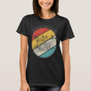 Locomotive Railway Conductor Railroad Train Steam  T-Shirt