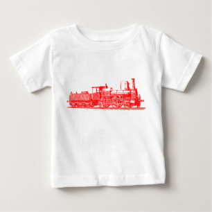 Locomotive - Red Baby T-Shirt