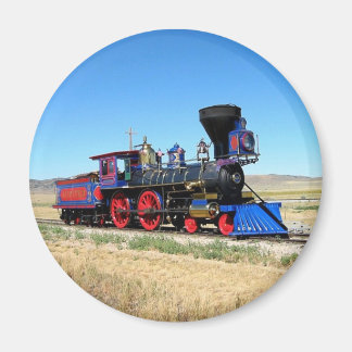 Locomotive Steam Engine Train Photo Magnet