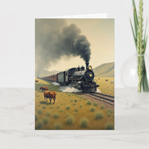 Locomotive Sweet Fathers Day Card