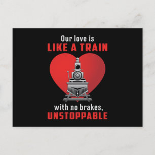 Locomotive Train Driver Trains Railroad Funny Gift Postcard