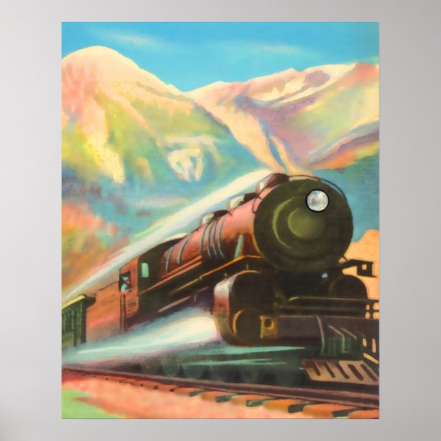 Locomotive Train Engine Poster (Front)