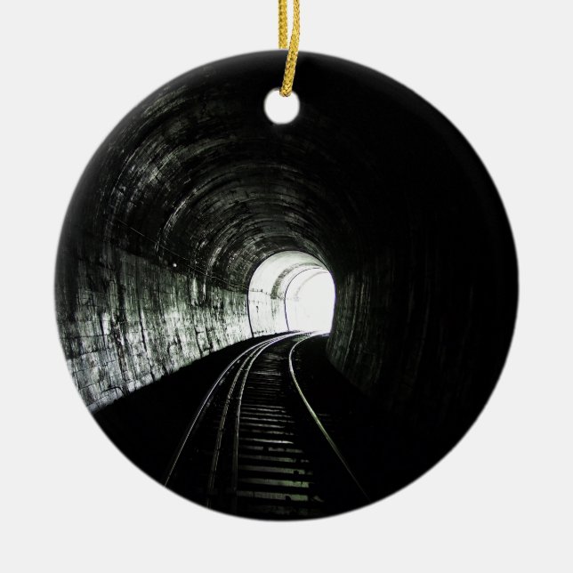 Locomotive tunnel ceramic ornament (Front)