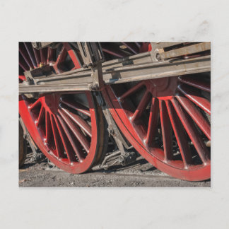 Locomotive Wheels Postcard