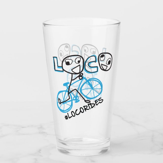 LOCORides pint glass (Front)