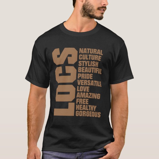 Locs Celebration Natural Hair T-Shirt (Front)