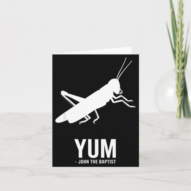 Locust John The Baptist Funny Christian New Testam Card (Front)