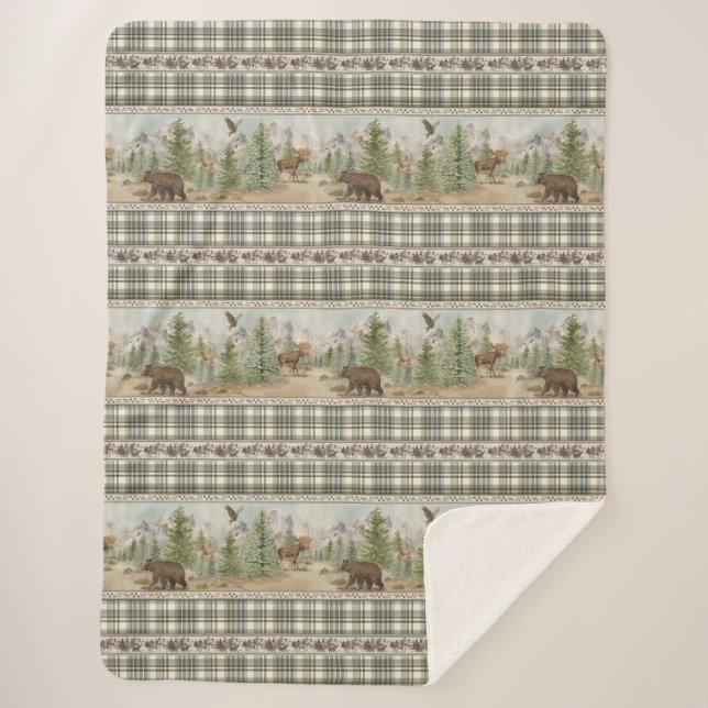 Lodge Bear Plaid (Devant)