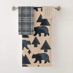Lodge/ Black Bear Bath Towel Set