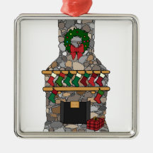 Lodge Fireplace Ornament