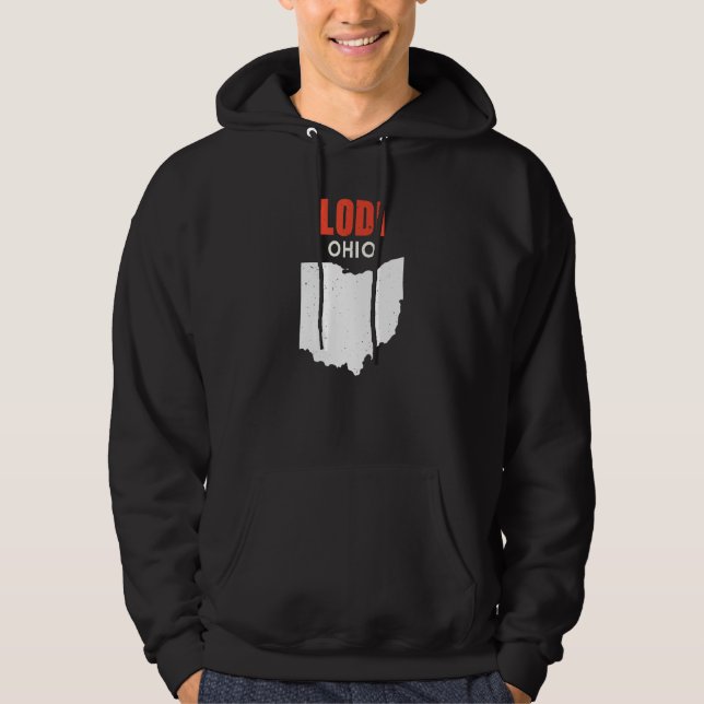 Lodi Ohio USA State America Travel Ohioan Hoodie (Front)
