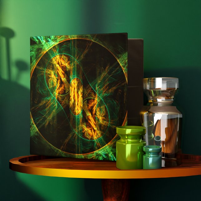 L'oeil de la Jungle Classeur d'art Abstrait (The Eye of the Jungle Abstract Art Binder)