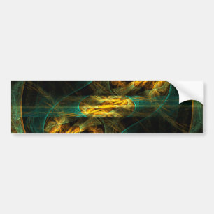 L'oeil de la Jungle Sticker Abstrait Art Bumper