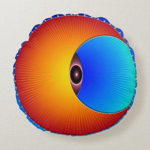 L'Oeil Du Coussin Rond Du Soleil