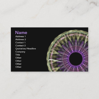 L'oeil voient le carte de visite