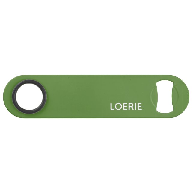 Loerie green colour name bar key (Front (Horizontal))