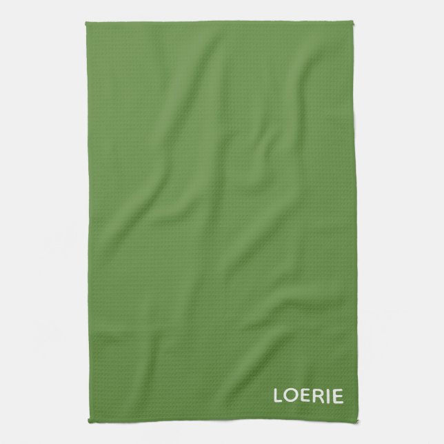 Loerie green colour name kitchen towel (Vertical)