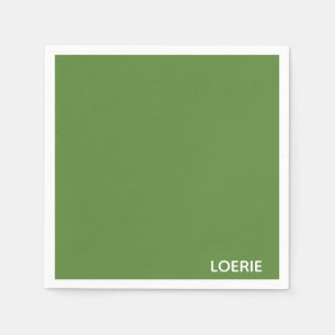 Loerie green colour name napkin