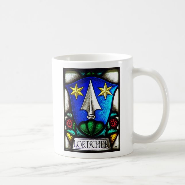 Loertscher Family Crest Coffee Mug (Right)