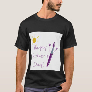 L'oeuvre de ton enfant pour papa en T-shirt