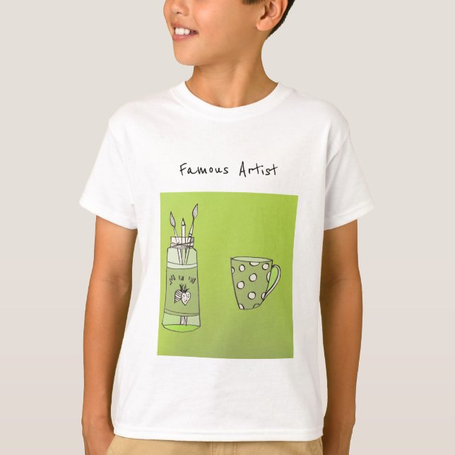 L'oeuvre de votre enfant sur T-shirt (Devant)