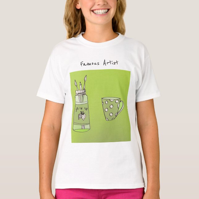 L'oeuvre de votre enfant sur T-shirt (Devant)