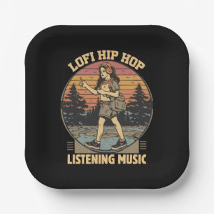 Lofi hip hop chillhop music paper plate