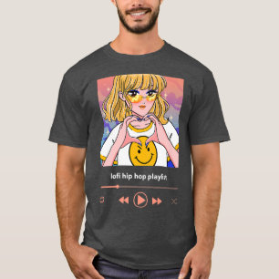 Lofi Music Lover Aesthetic Kawaii Japanese Anime V T-Shirt