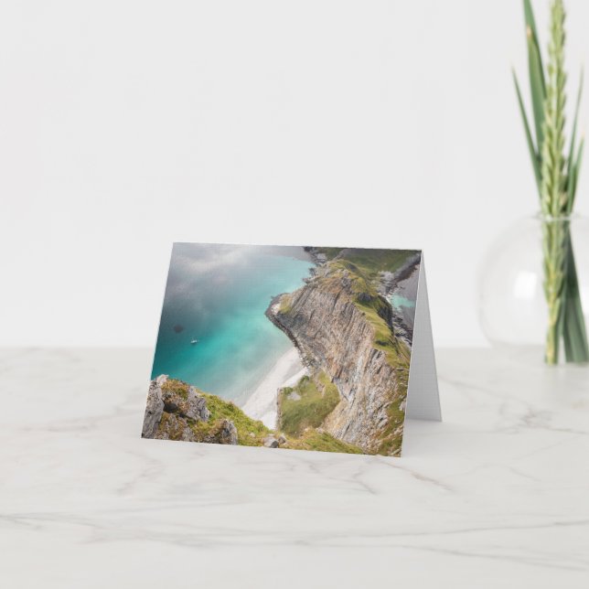 Lofoten Beach Norway Card (Front)